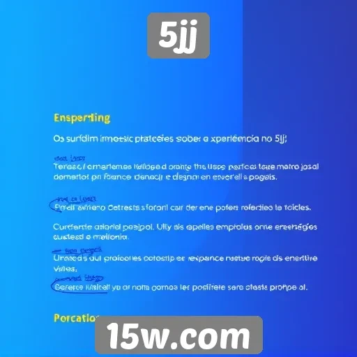 Feedback dos usuários sobre a experiência no 5jj
